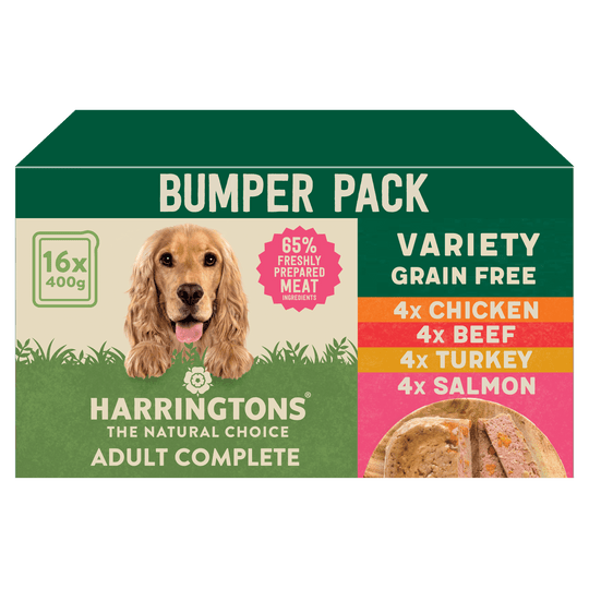 Grain Free Variety Selection Wet Dog Food Bumper Pack 16 x 400g