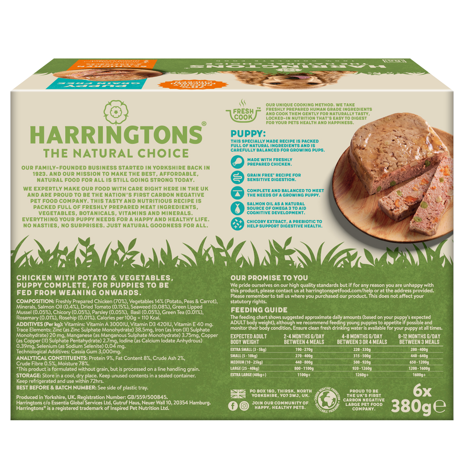 Harringtons wet outlet puppy food