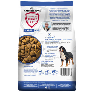 Large Breed Advanced Science Diet Chicken Dry Dog Food (pack of 4 x 2kg)