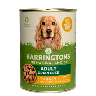 Turkey with Vegetables Grain Free Wet Dog Food 12 x 400g Tins