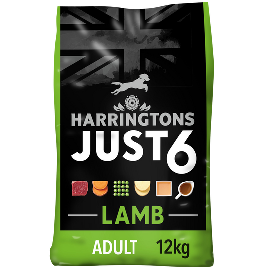 Just 6 Lamb & Vegetables Dry Dog Food 12kg