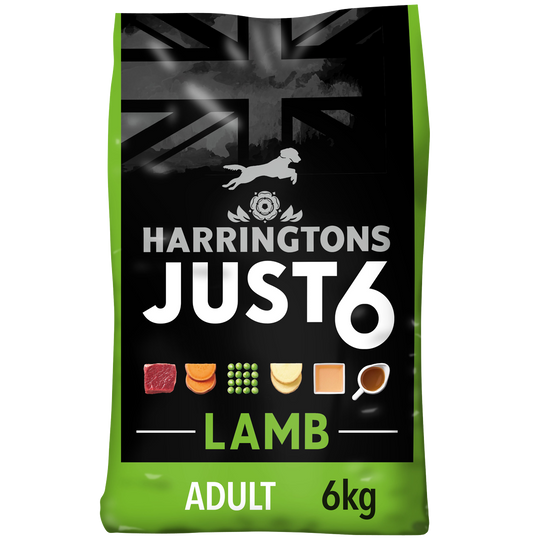 Just 6 Lamb & Vegetables Dry Dog Food 6kg