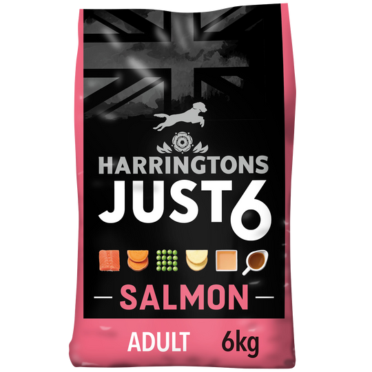 Just 6 Salmon & Vegetables Dry Dog Food 6kg