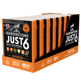 Just 6 Chicken with Vegetables & Gravy Complete Grain-Free Wet Dog Food 8 x 380g