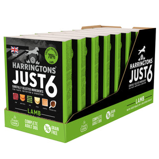 Just 6 Lamb with Vegetables & Gravy Complete Grain-Free Wet Dog Food 8 x 380g